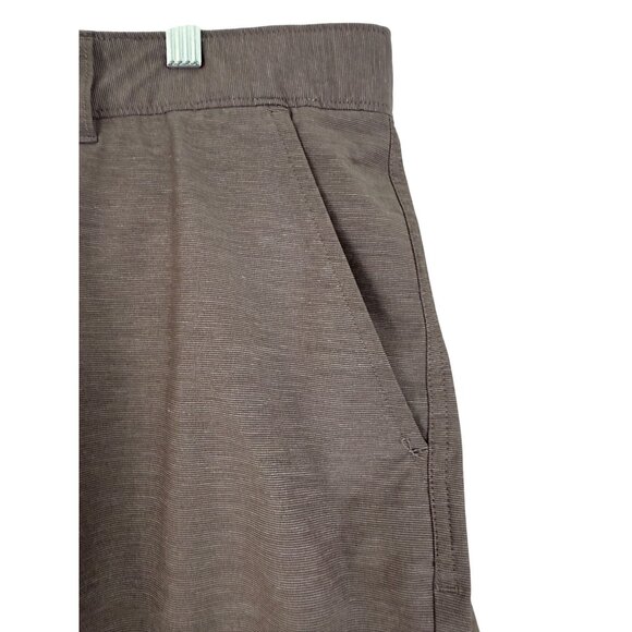 Johnnie-O Shorts Men's 38 Stretch Hybrid Shorts 9" Inseam Pockets Brown Gray - Picture 4 of 10